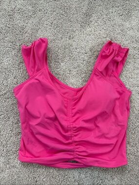 Care Label Hot Pink bra Top with White Lining